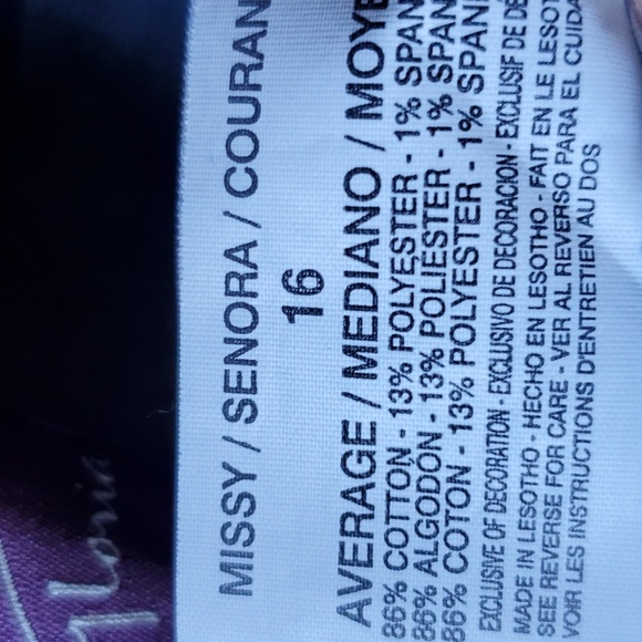 Gloria Vanderbilt AMANDA Dark Blue Straight Jeans SIZE 16 - Picture 5 of 10